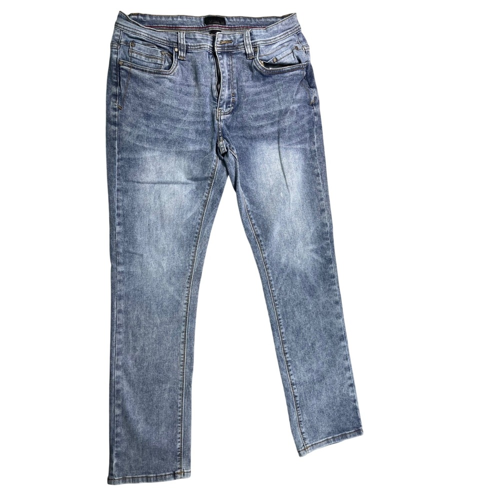 Steve's Jeans Men's 32x30 Light Wash Straight Leg Stretch Denim Jeans